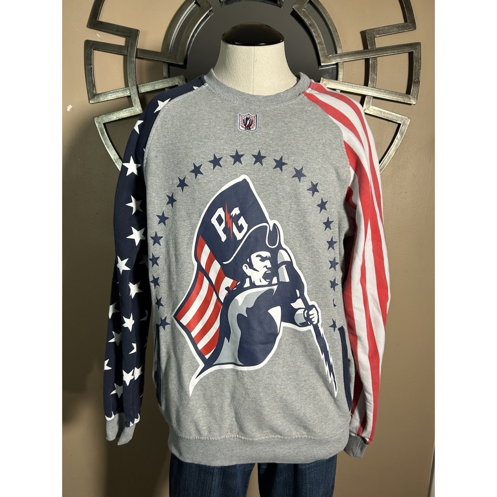Post Game‎ American Flag New England Patriots Football NFL MED Sweatshirt Unisex
